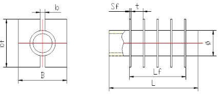 H type fin tube structure and design