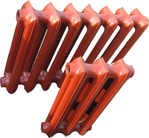 Cast iron radiator structural diagram
