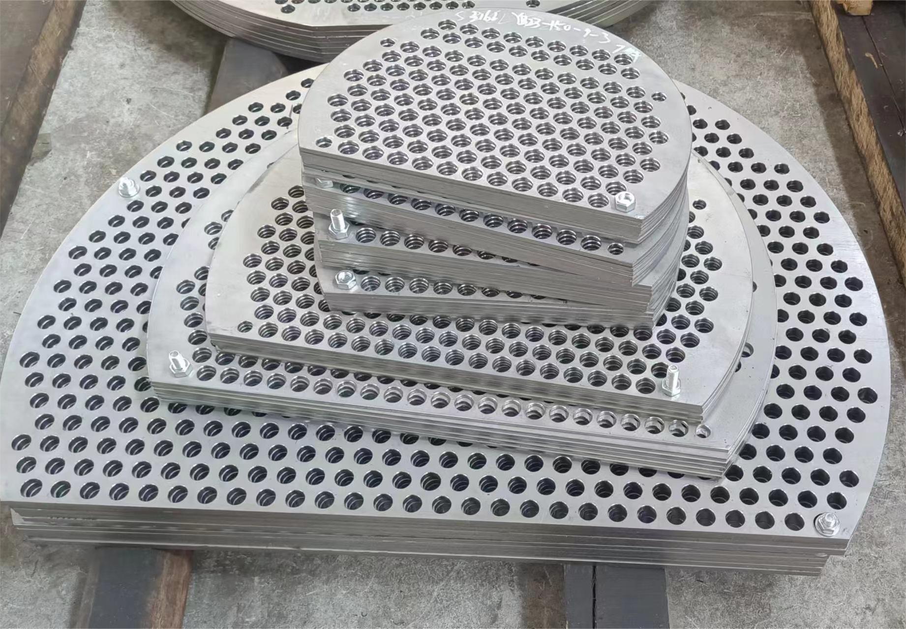 Tube sheet drilling