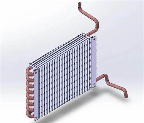 Tube and Fin vs Parallel Flow Condenser Comparison Diagram