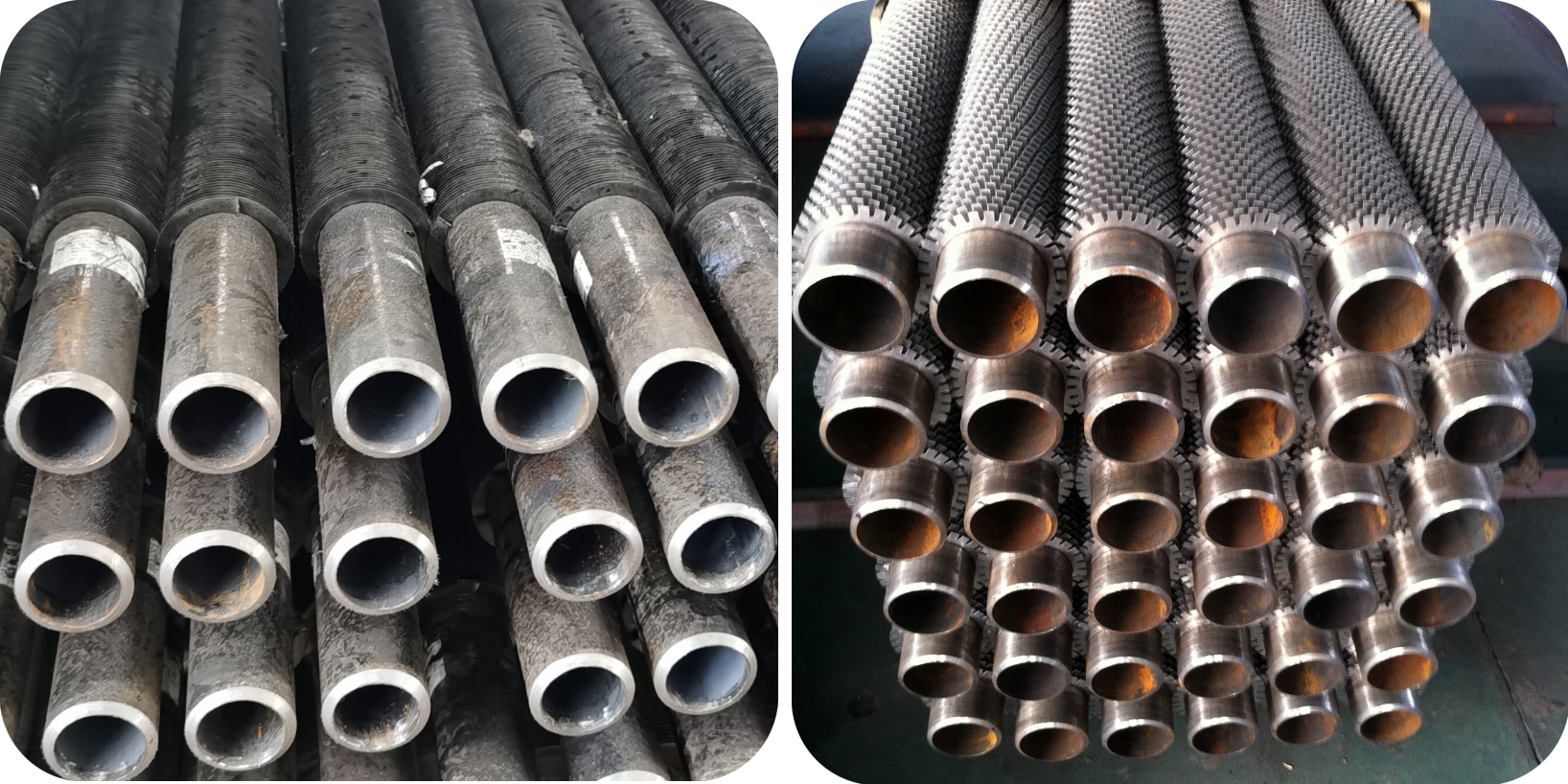 Solid & Serrated Fins of Continuously Welded Spiral Fin Tube