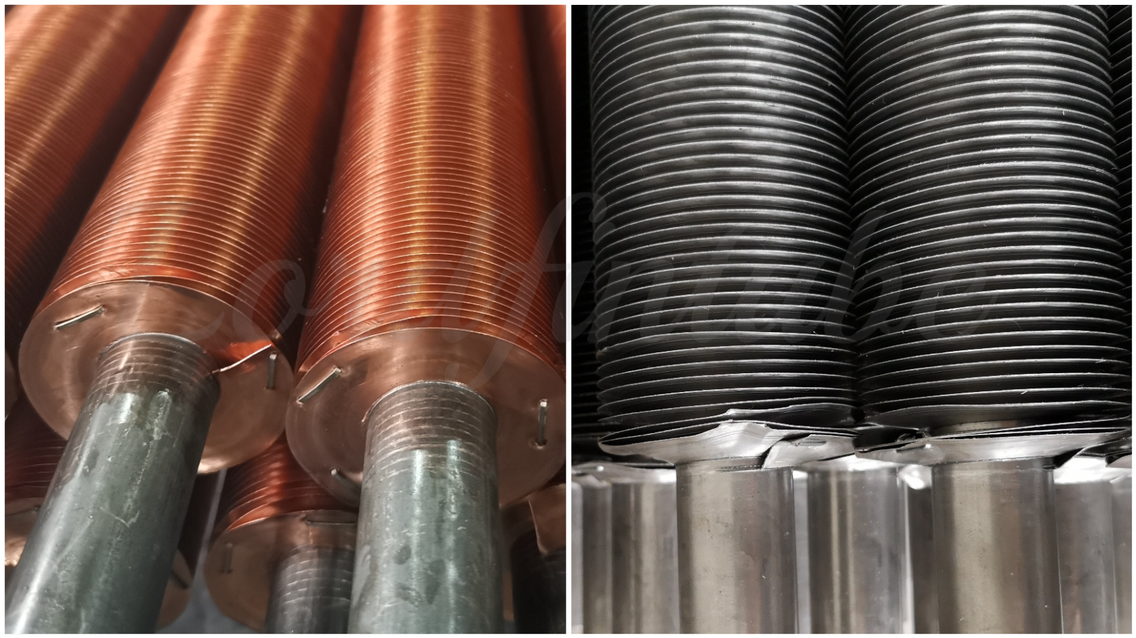 Copper and Aluminum Embedded Finned Tube