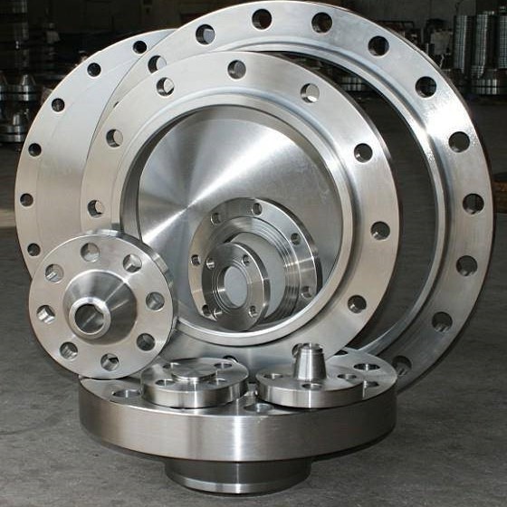 Various types of industrial flanges