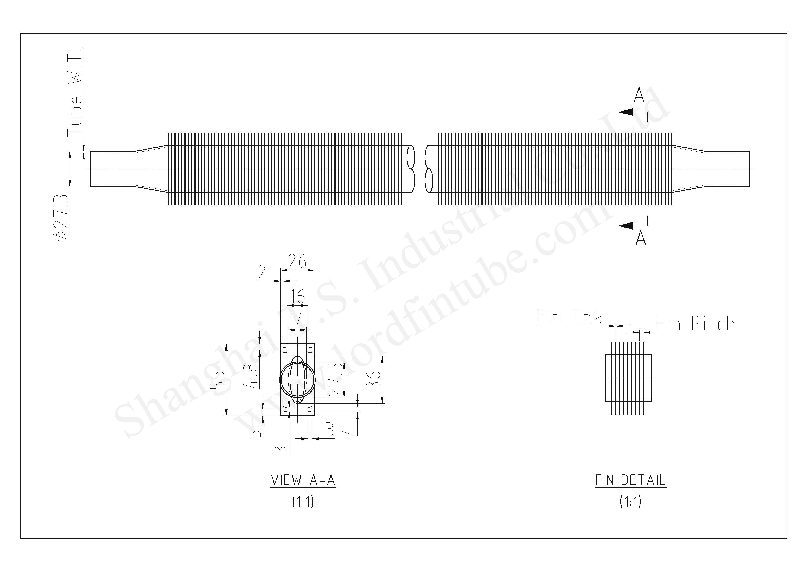 Oval Finned Tubes with Round Ends