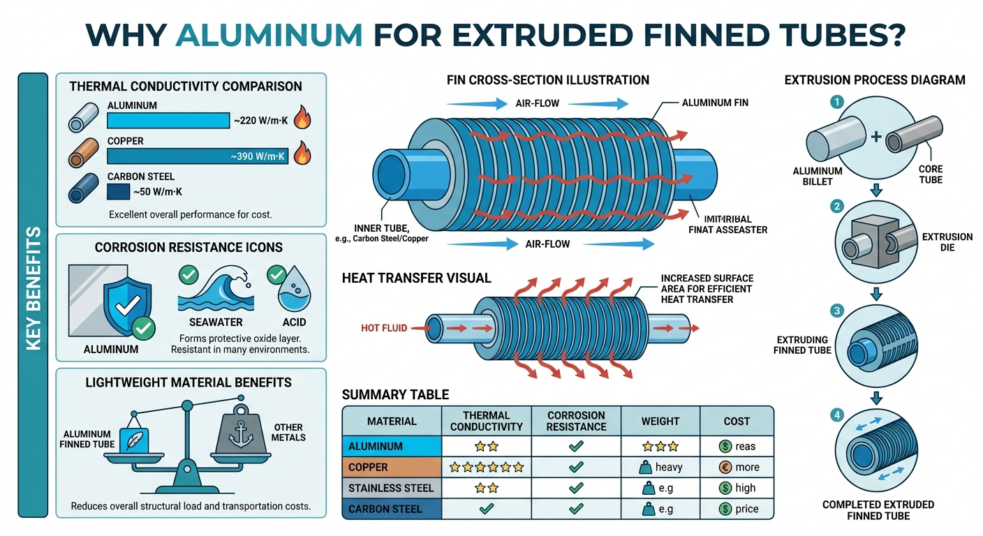 Aluminum Extruded Finned Tube Processing
