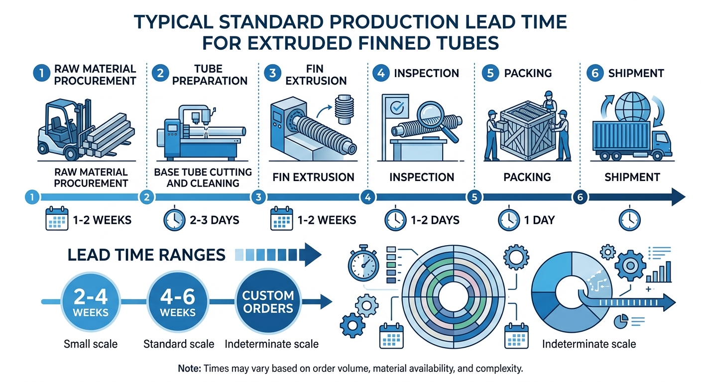 Production Process of Extruded Fin Tube