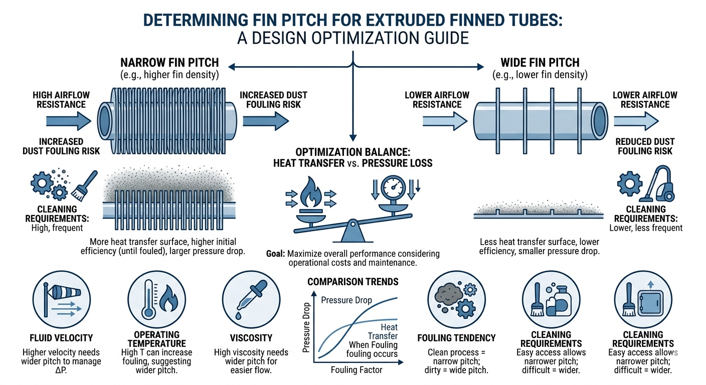 Fin Pitch Efficiency Chart