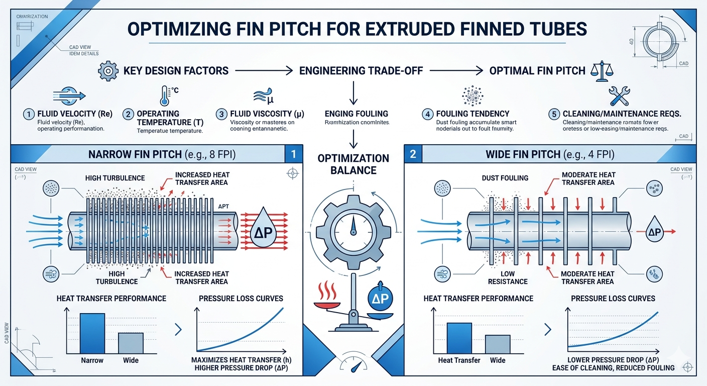 Finned Tube Plain End Diagram